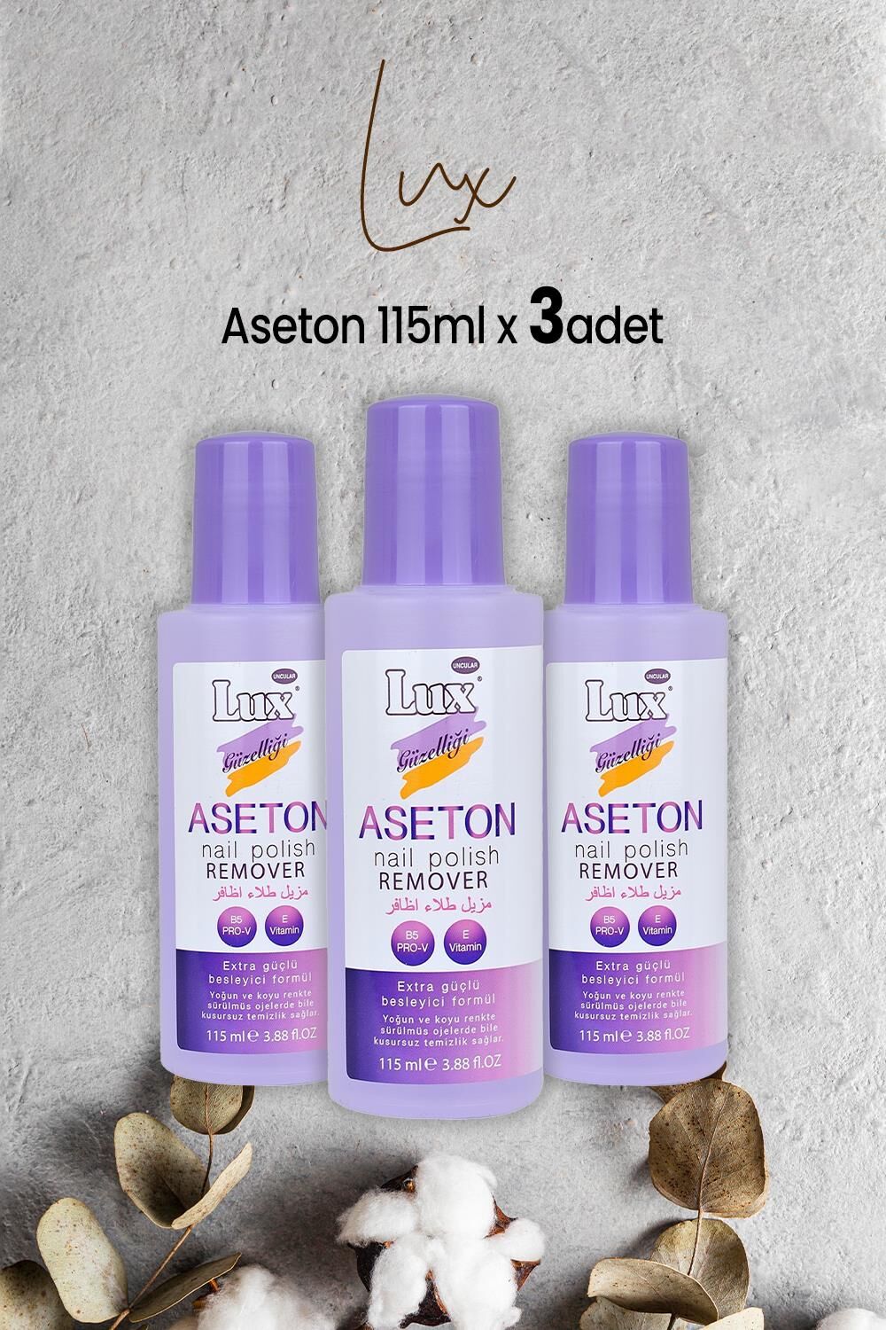 Lux Aseton 115 ml x 3 Adet
