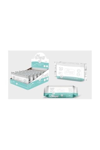 Vücut Temizleme Mendili Sleepy XL 50''li X 12
