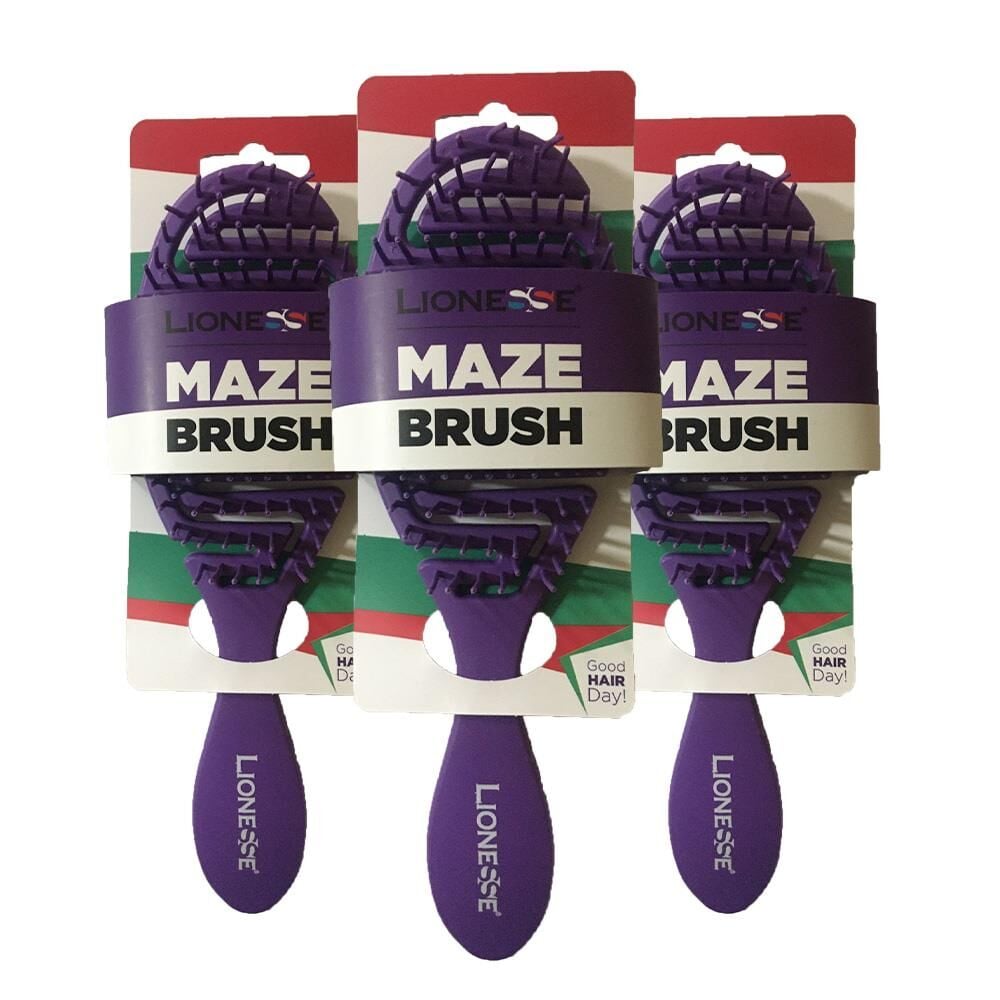 Tarko Lionesse Saç Fırçası Oval Mor x 3