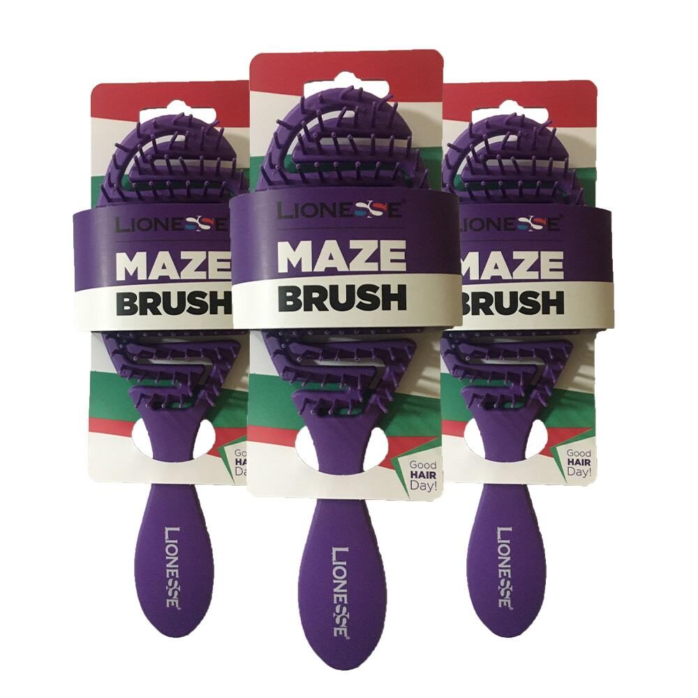 Tarko Lionesse Saç Fırçası Oval Mor x 3