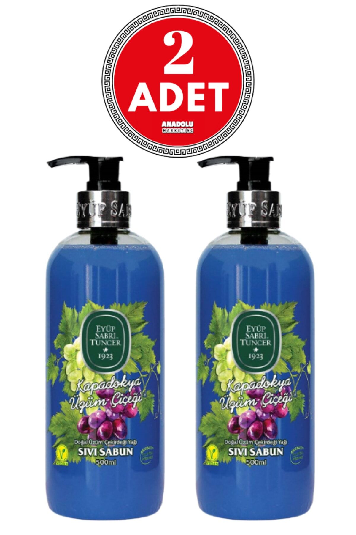 Eyüp Sabri Tuncer Kapadokya Üzüm Çiçeği Sıvı Sabun 500 ml x 2 Adet