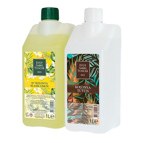 Eyüp Sabri Tuncer Klasik Limon ve Tütün Kolonyası Yedek Şişe 1 Litre