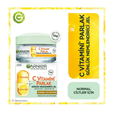 Garnier C Vitamini Parlak Günlük Aydınlatıcı Krem 50 ml