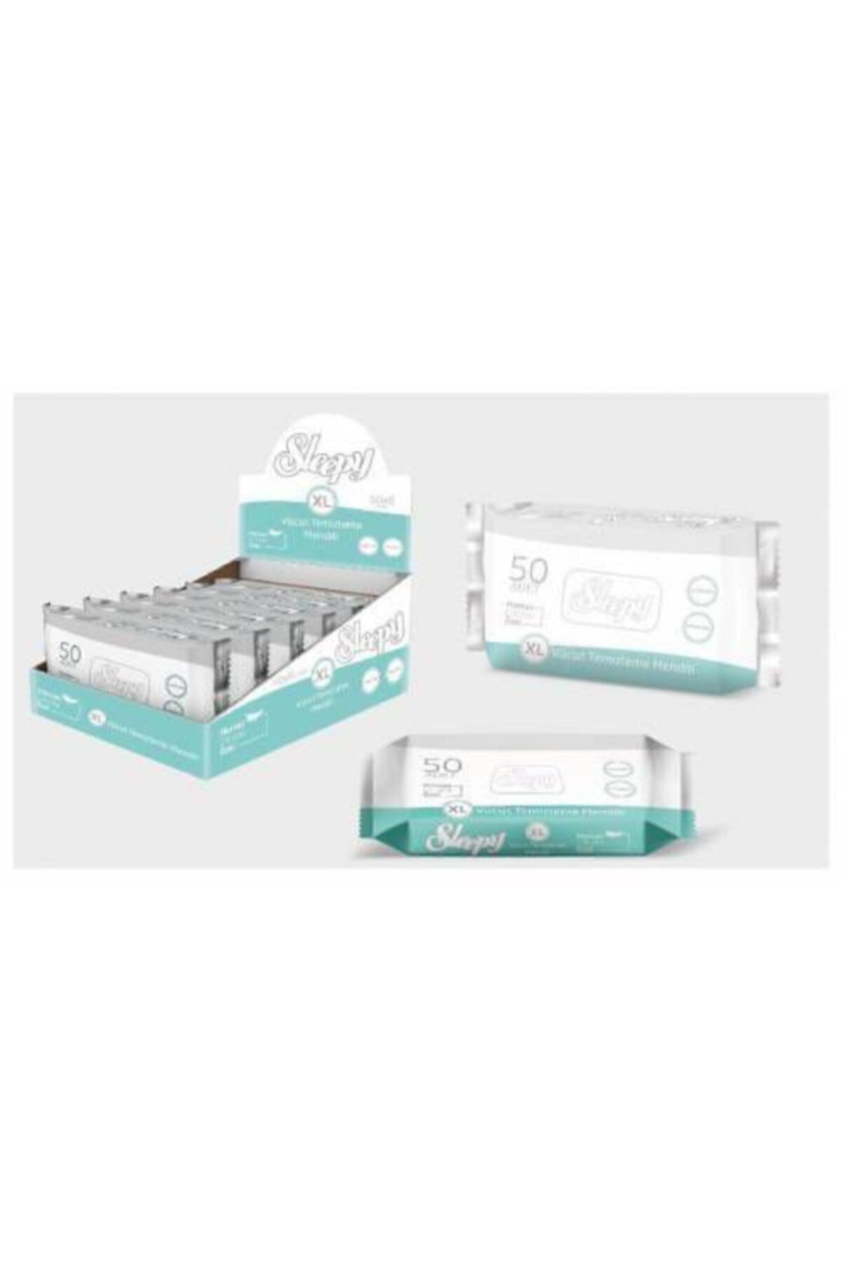 Vücut Temizleme Mendili Sleepy XL 50''li X 6