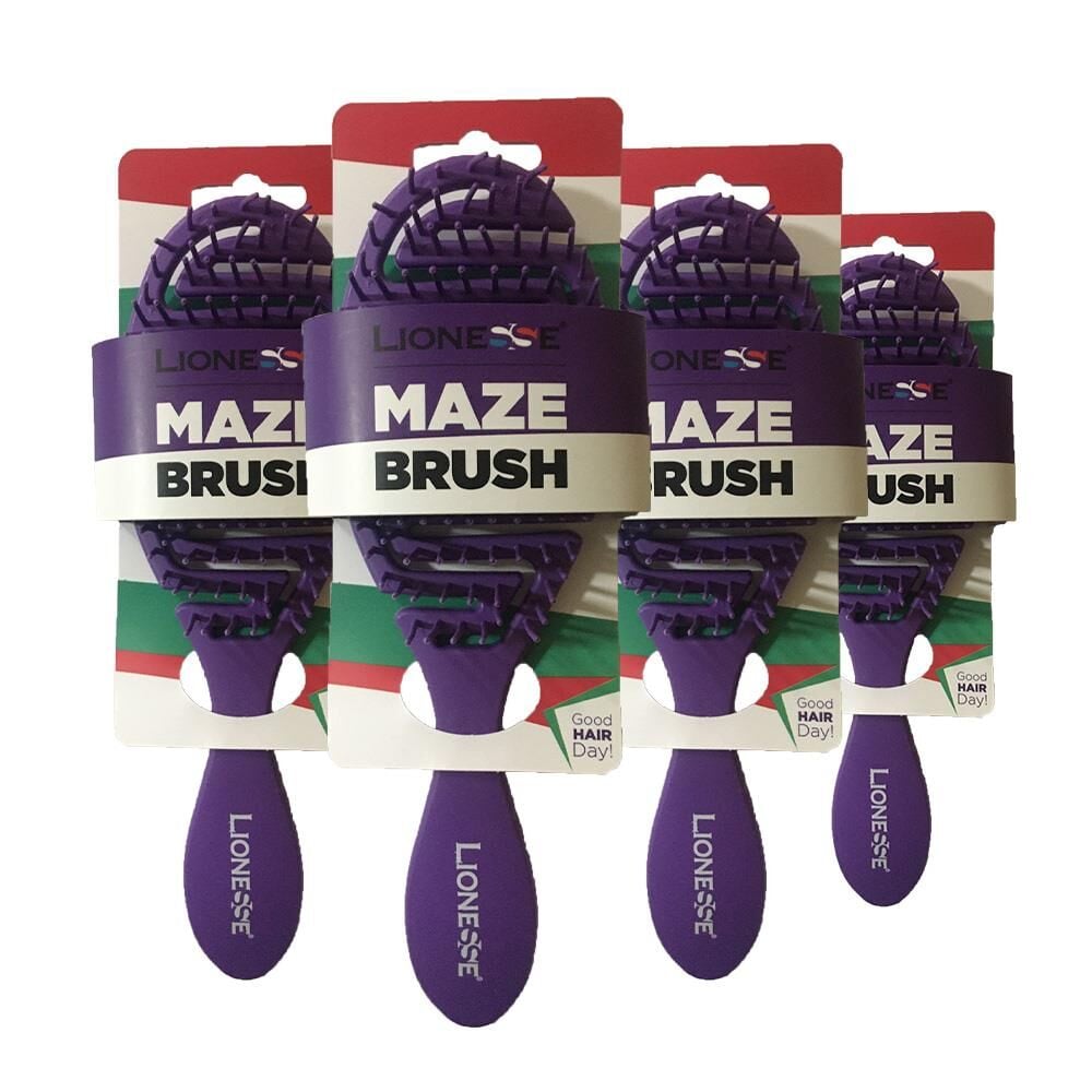 Tarko Lionesse Saç Fırçası Oval Mor x 4