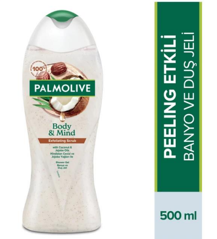 Body & Mind Hindistan Cevizi ve Jojoba Yağları Peeling Etkili Duş Jeli 500 ml