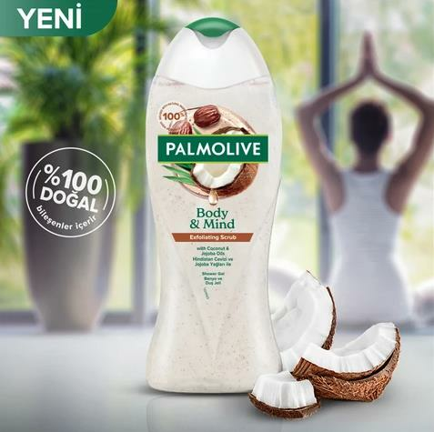 Body & Mind Hindistan Cevizi ve Jojoba Yağları Peeling Etkili Duş Jeli 500 ml