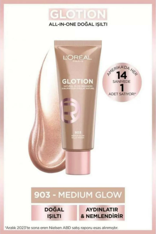 Loreal Paris Glotion All-In-One Doğal Işıltı - 903 Medium Glow 40 ml
