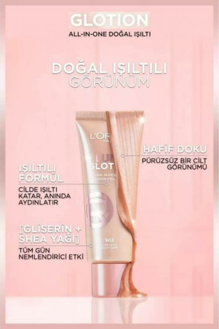 Loreal Paris Glotion All-In-One Doğal Işıltı - 903 Medium Glow 40 ml
