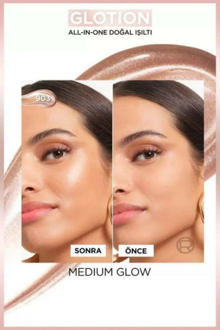 Loreal Paris Glotion All-In-One Doğal Işıltı - 903 Medium Glow 40 ml