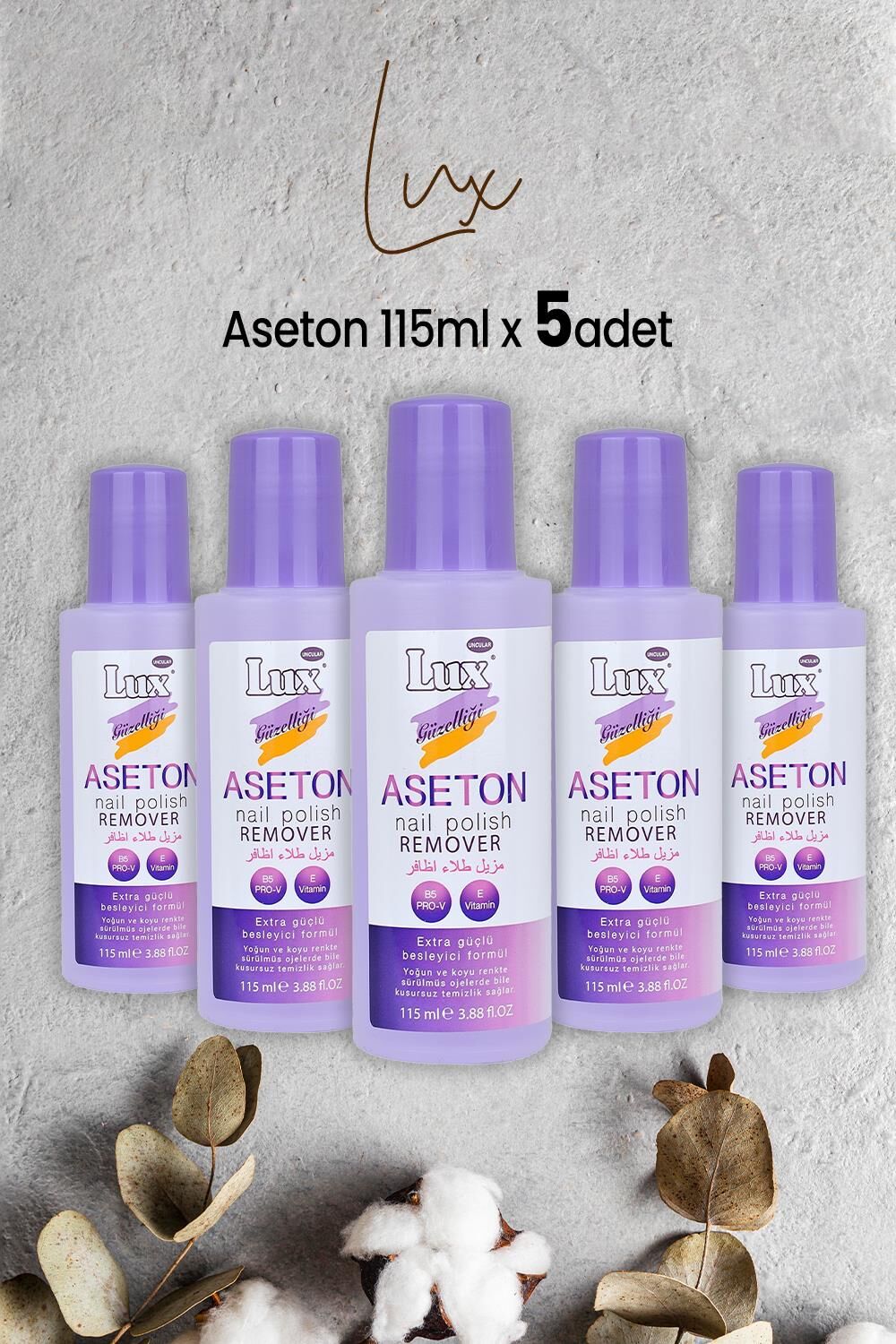 Lux Aseton 115 ml x 5 Adet