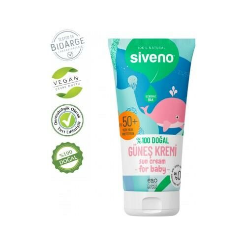 Siveno Bebekler Için Doğal Güneş Kremi 50 Spf 50 ml