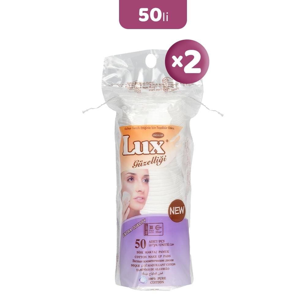 Lux Disk Makyaj Pamuğu 50'li x 2