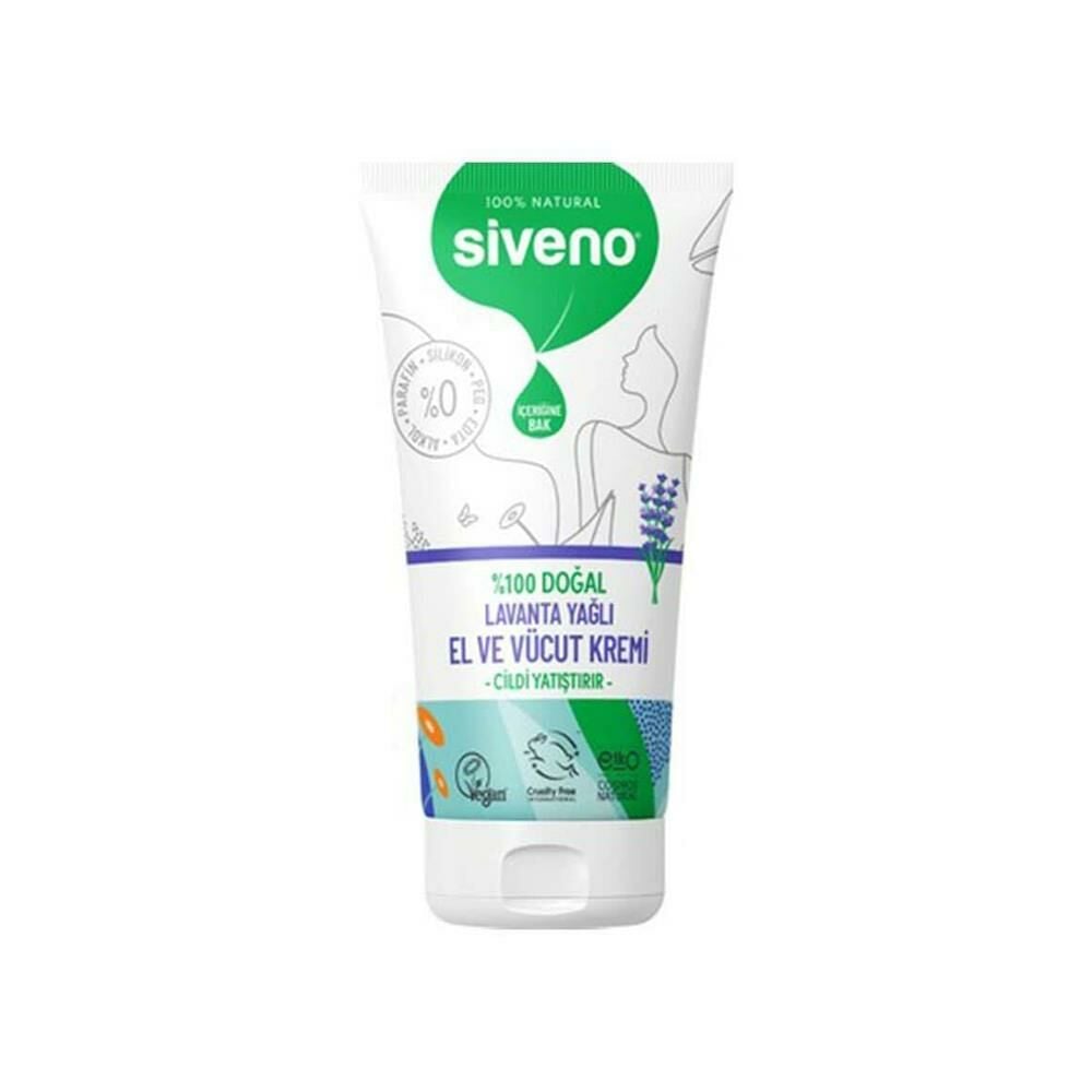 Siveno Doğal El Ve Vücut Kremi – Lavanta 50 ml