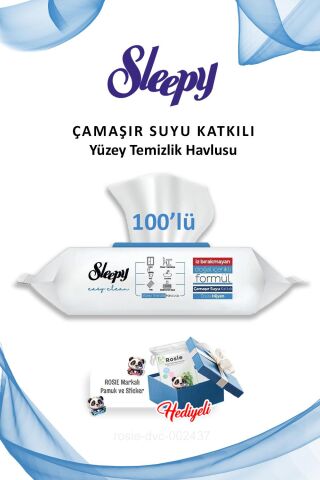 Çamaşır Suyu Katkılı Sleepy Easy Clean 100'lü ve Rosie