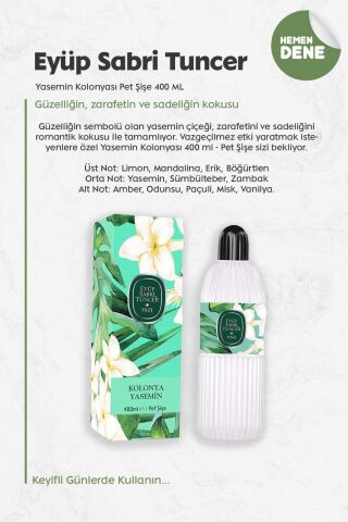 Eyüp Sabri Tuncer Yasemin Kolonyası 400 ML