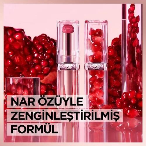 3 Adet Loreal Paris Glow Paradise Lipstick 353 Mulberry ve ROSIE