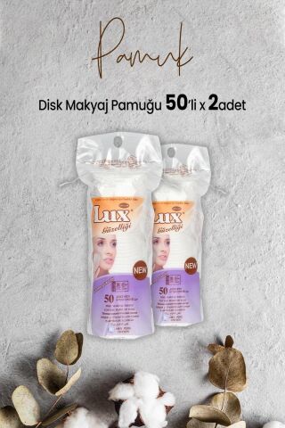 Lux Disk Makyaj Pamuğu 50'li x 2 Adet