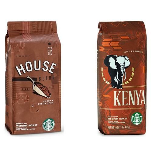 Starbucks House Blend ve Kenya Çekirdek Kahve 250 G x 2 Adet