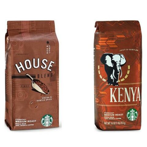 Starbucks House Blend ve Kenya Çekirdek Kahve 250 G x 2 Adet