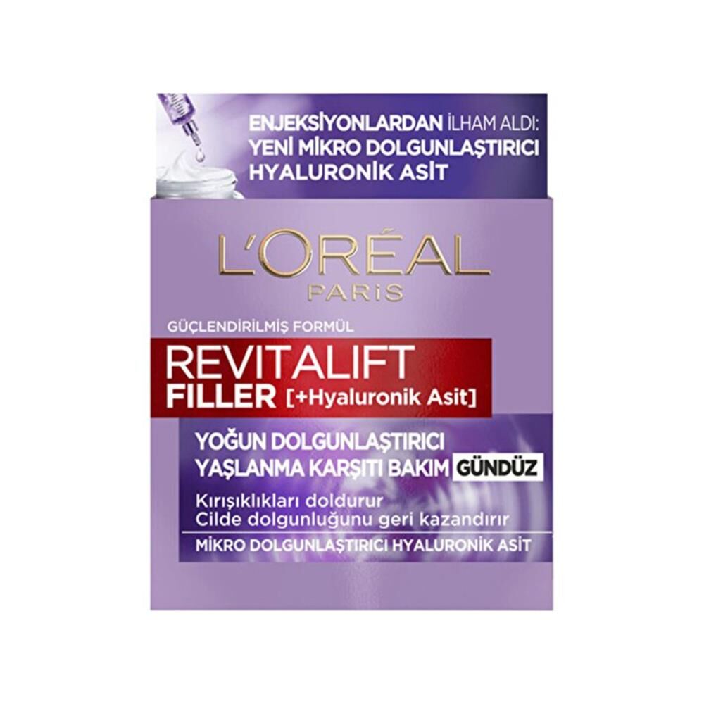 Loreal Paris Revitalift Filler Hyaluronik Asit Yaşlanma Karşıtı Gündüz Kremi 50ml
