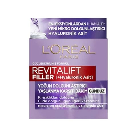 Loreal Paris Revitalift Filler Hyaluronik Asit Yaşlanma Karşıtı Gündüz Kremi 50ml
