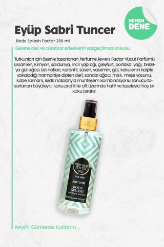 Eyüp Sabri Tuncer Body Splash Factor 250 ML
