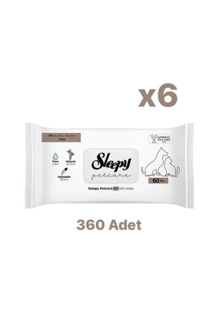 Sleepy Petcare Kedi Ve Köpek Islak Havlusu 360 Adet