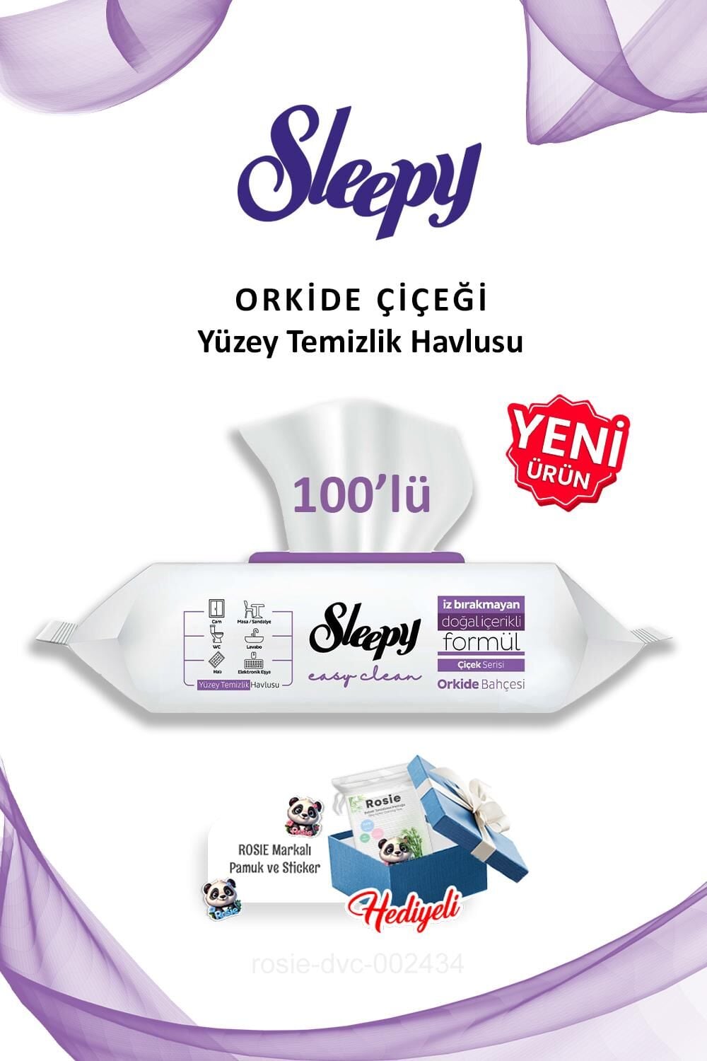 Orkide Bahçesi Sleepy Easy Clean 100'lü ve Rosie