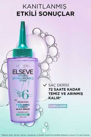 Elseve Hydra[hyaluronic] Pure Salisilik Asit Içeren Yağlanma Karşıtı Peeling Etkili Saç Derisi Serumu 102ml