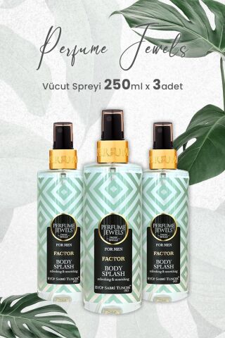 Eyüp Sabri Tuncer Body Splash Factor 250 ml x 3 Adet
