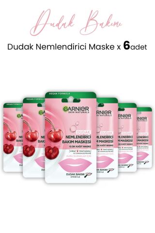 Garnier Dudak Nemlendiricisi Kağıt Bakım Maskesi 5 gr x 6 Adet