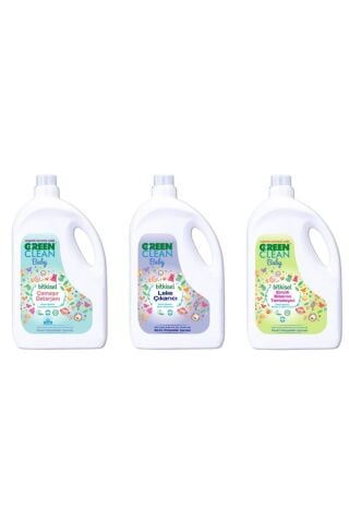 Green Clean Baby Bitkisel Çamaşır Deterjanı + Leke Çıkarıcı + Emzik Biberon Temizleyici 2750ml