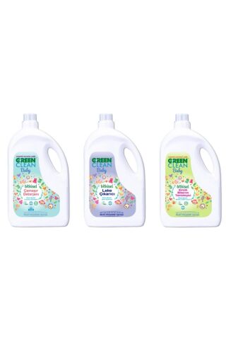 Green Clean Baby Bitkisel Çamaşır Deterjanı + Leke Çıkarıcı + Emzik Biberon Temizleyici 2750ml