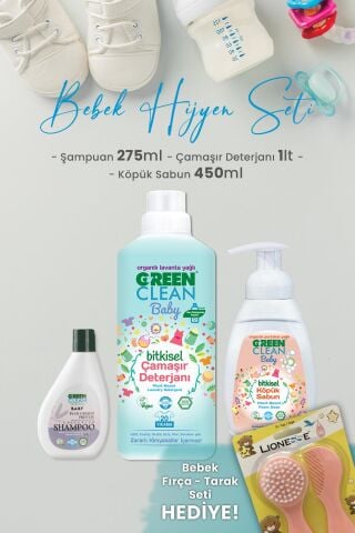 U Green Clean Baby Çamaşır Deterjanı, Köpük Sabun , Şampuan ve Hediyeli