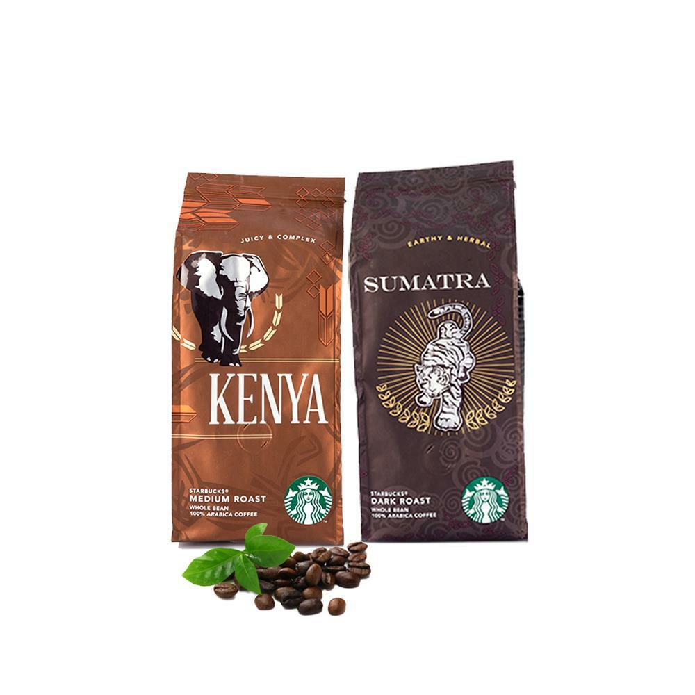 Düvenci Toptan Starbucks Sumatra ve Kenya Çekirdek Kahve 250 Gram 2 Adet