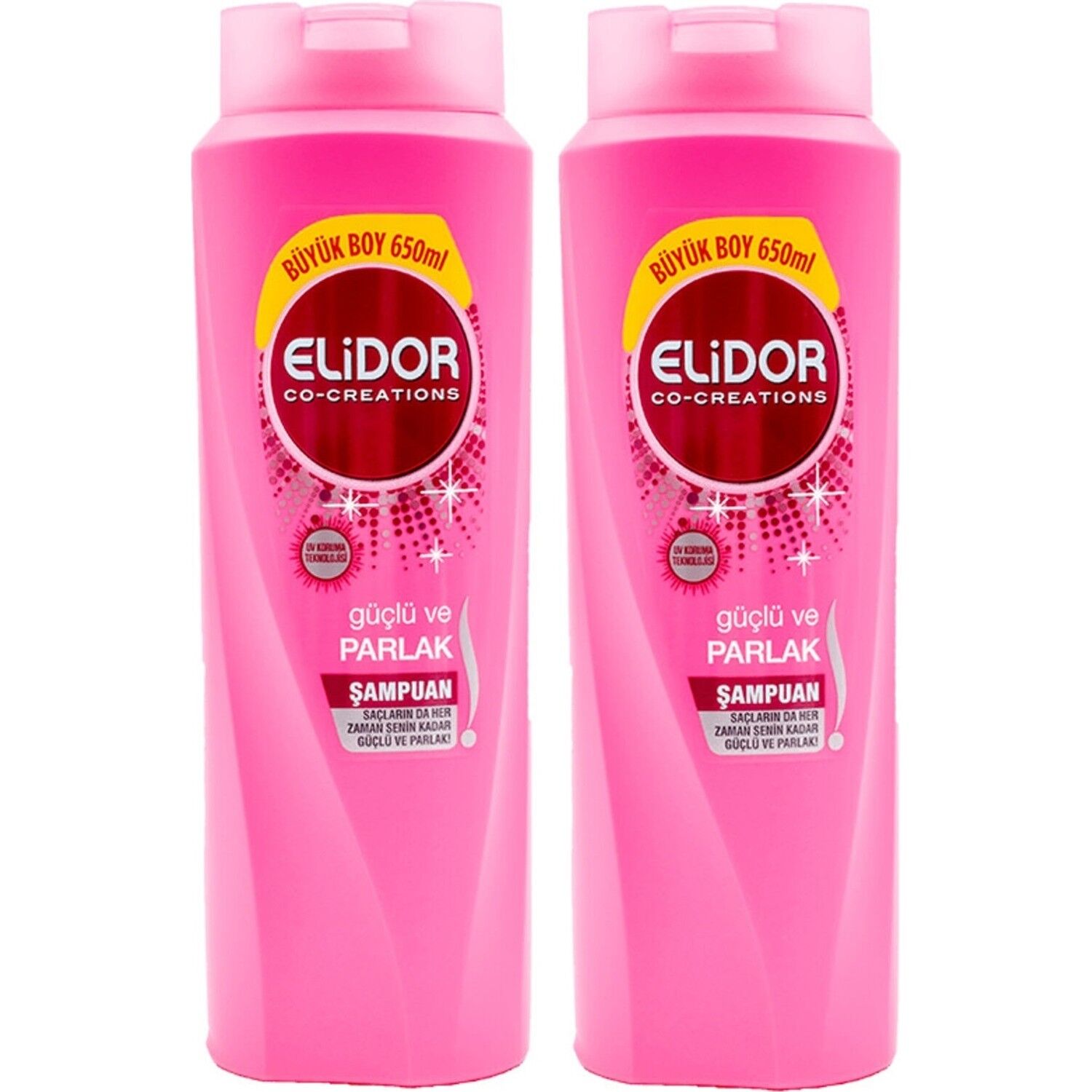Elidor Güçlü ve Parlak Saç Bakım Şampuanı 650 ml x 2 adet