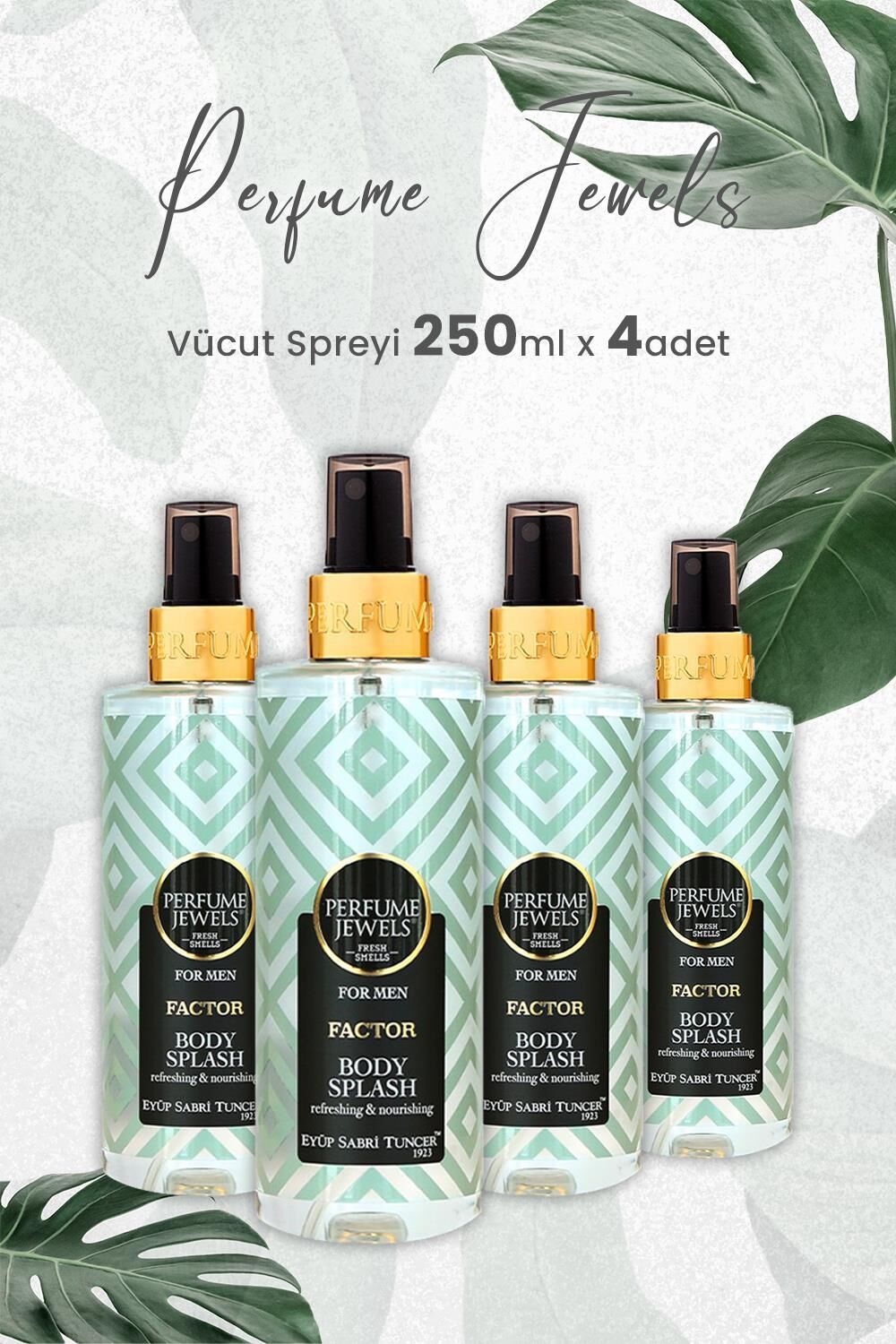 Eyüp Sabri Tuncer Body Splash Factor 250 ml x 4 Adet