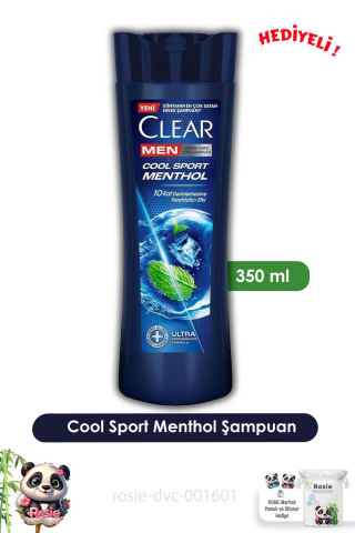 Clear Men Cool Sport Menthol Şampuan 350 ml ve ROSIE