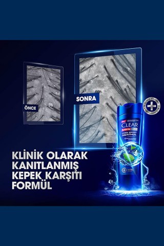 Clear Men Cool Sport Menthol Şampuan 350 ml ve ROSIE
