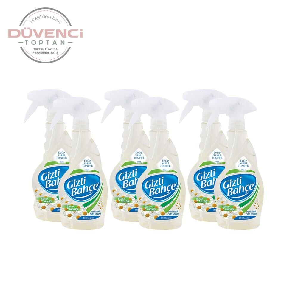 Eyüp Sabri Tuncer Gizli Bahçe Oda Kokusu Bahar Tazeliği 500 ml x 6 Adet