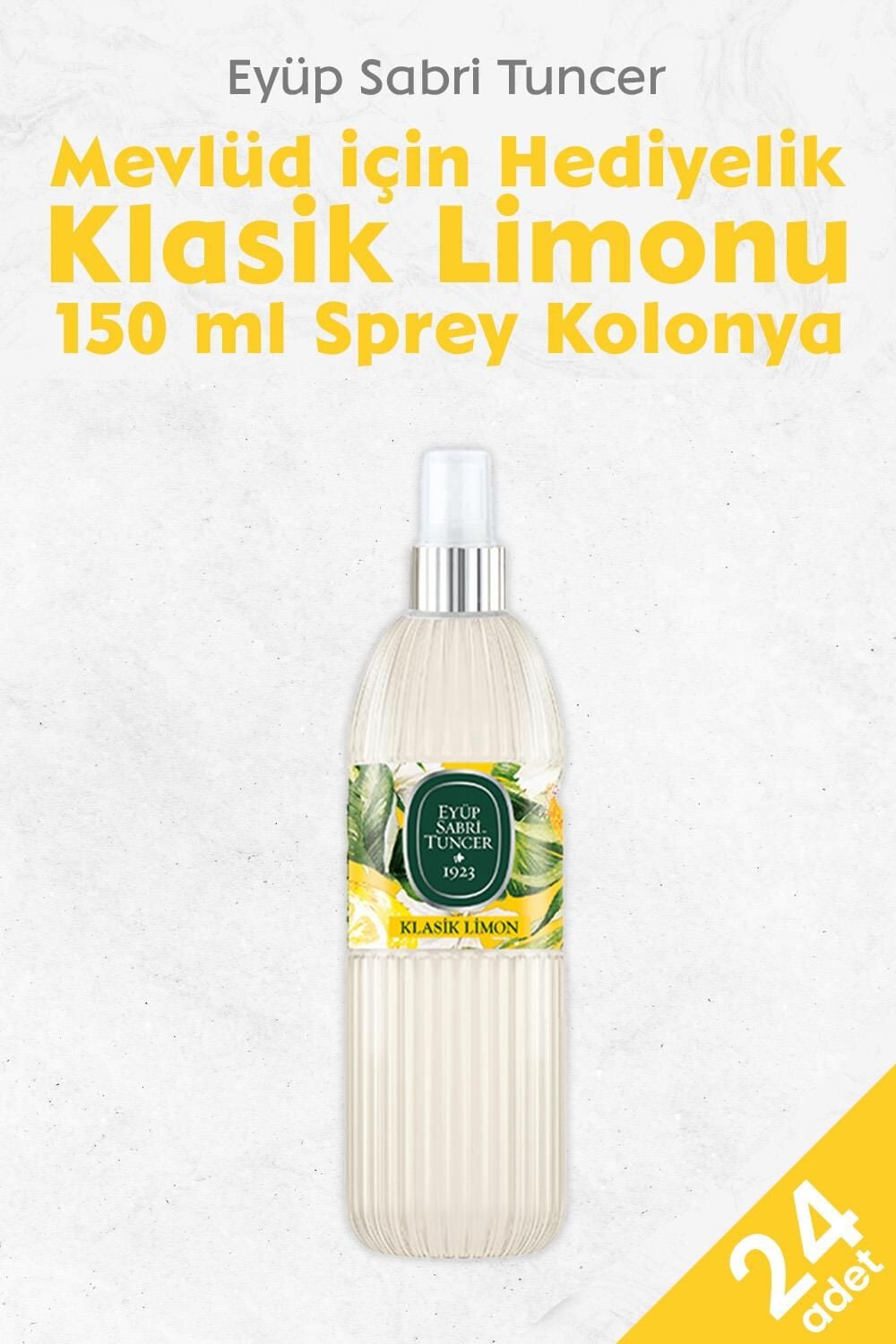 Eyüp Sabri Tuncer Klasik Limon Kolonyası 150 ml x 24 adet
