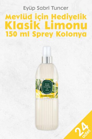 Eyüp Sabri Tuncer Klasik Limon Kolonyası 150 ml x 24 adet
