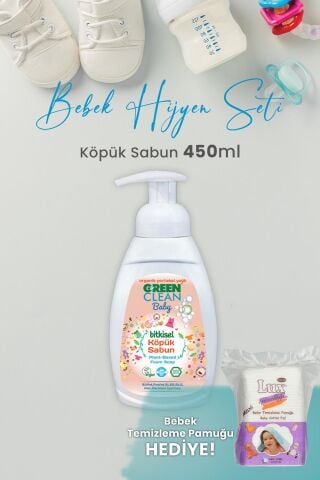 Green Clean Baby Köpük Sabun Portakal Yağlı 450 ml ve Hediyeli