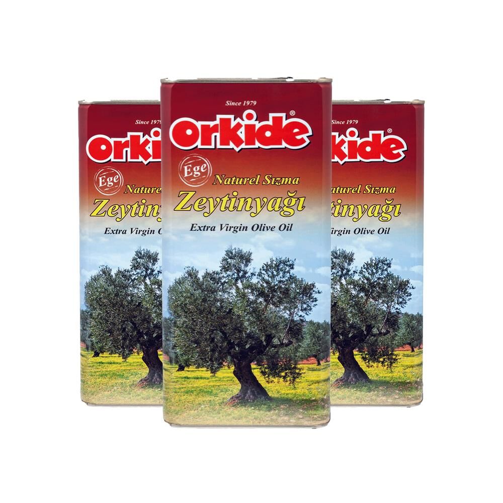 Orkide Sızma Zeytinyağı Teneke 5 lt x 3