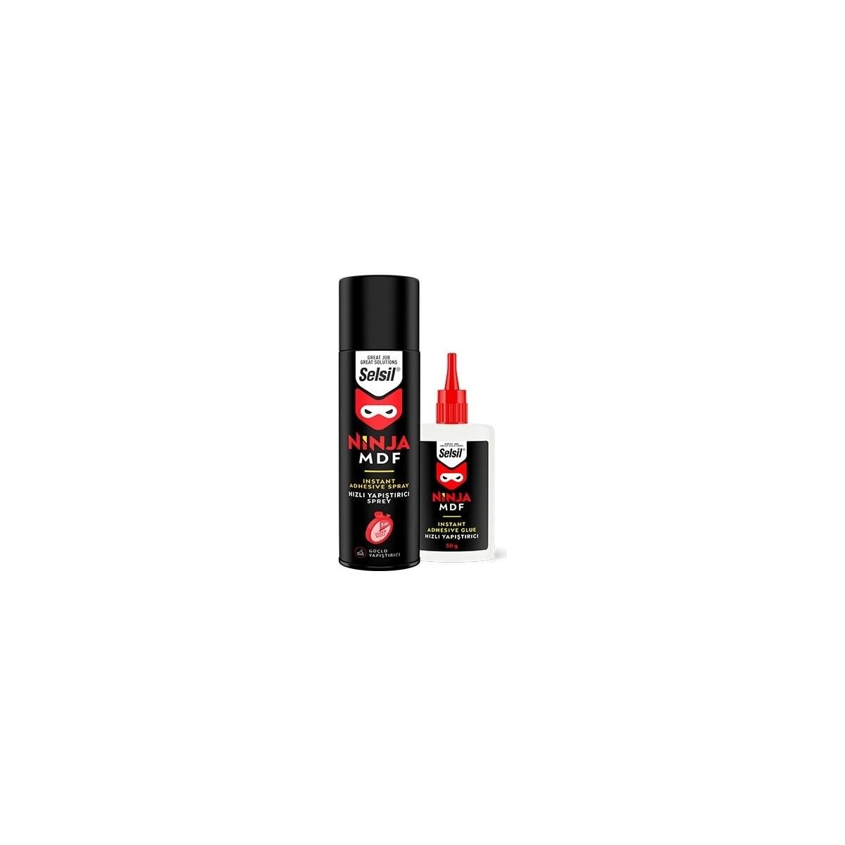 Selsil Ninja Hızlı Yapıştırıcı 400 ml + 100 Gr Yapıştırıcı ve Aktivatör Set