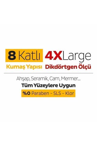 Sleepy Easy Clean Arap Sabunu Katkılı Mopa Uyumlu Yer Temizlik Havlusu 3x50 (150 YAPRAK)