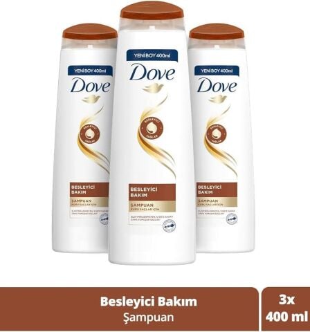 Saç Bakım Şampuanı Besleyici Bakım Kuru Saçlar Için 400 Ml X3