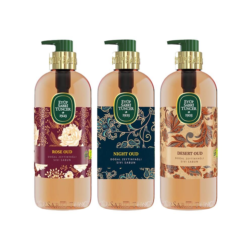 Eyüp Sabri Tuncer Rose Oud, Night Oud ve Desert Oud Sıvı Sabun 500 ml
