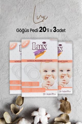 Lux Göğüs Pedi 20' li x 3 Adet
